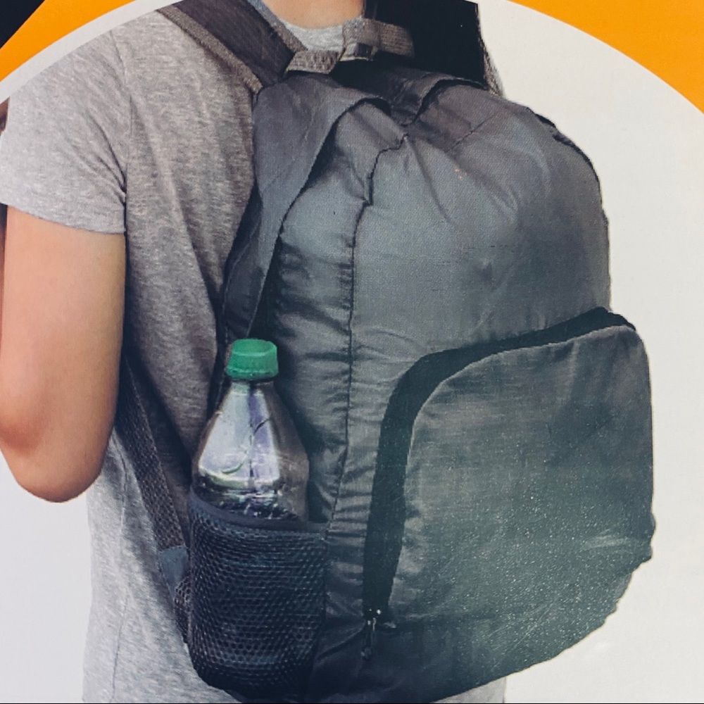 Foldable backpack Black NEW Lightweight